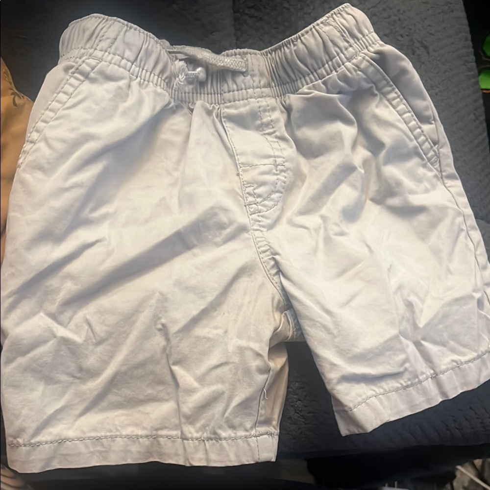 Cat & Jack White Athletic Shorts Elastic Waist